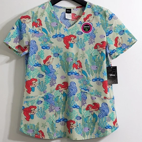 Disney Tops Disney The Little Mermaid Ariel Womens V Neck